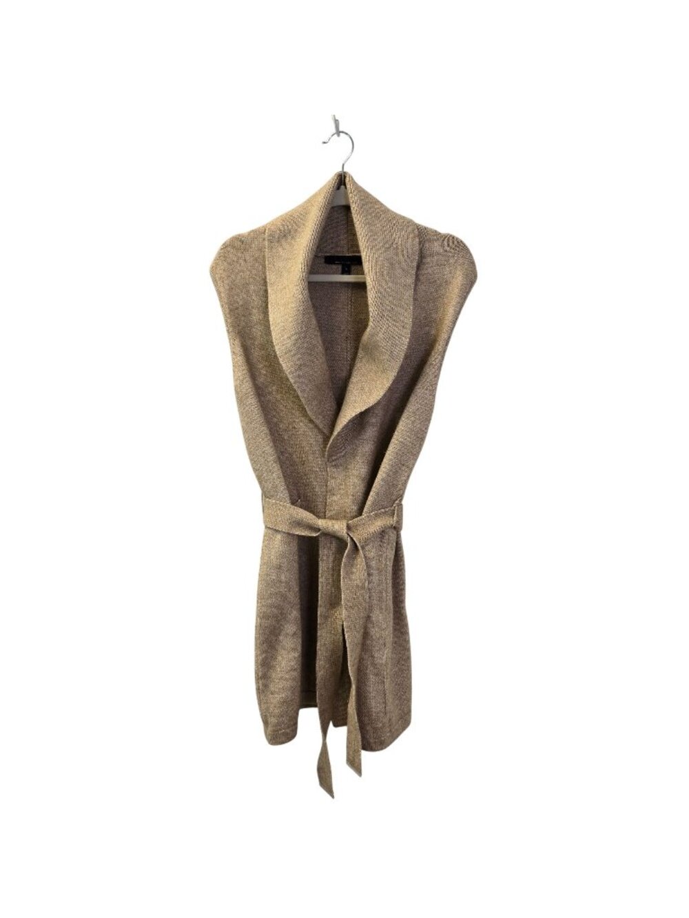 White House Black Market Wool Blend Sleeveless Midi Cardigan Sweater Size Small